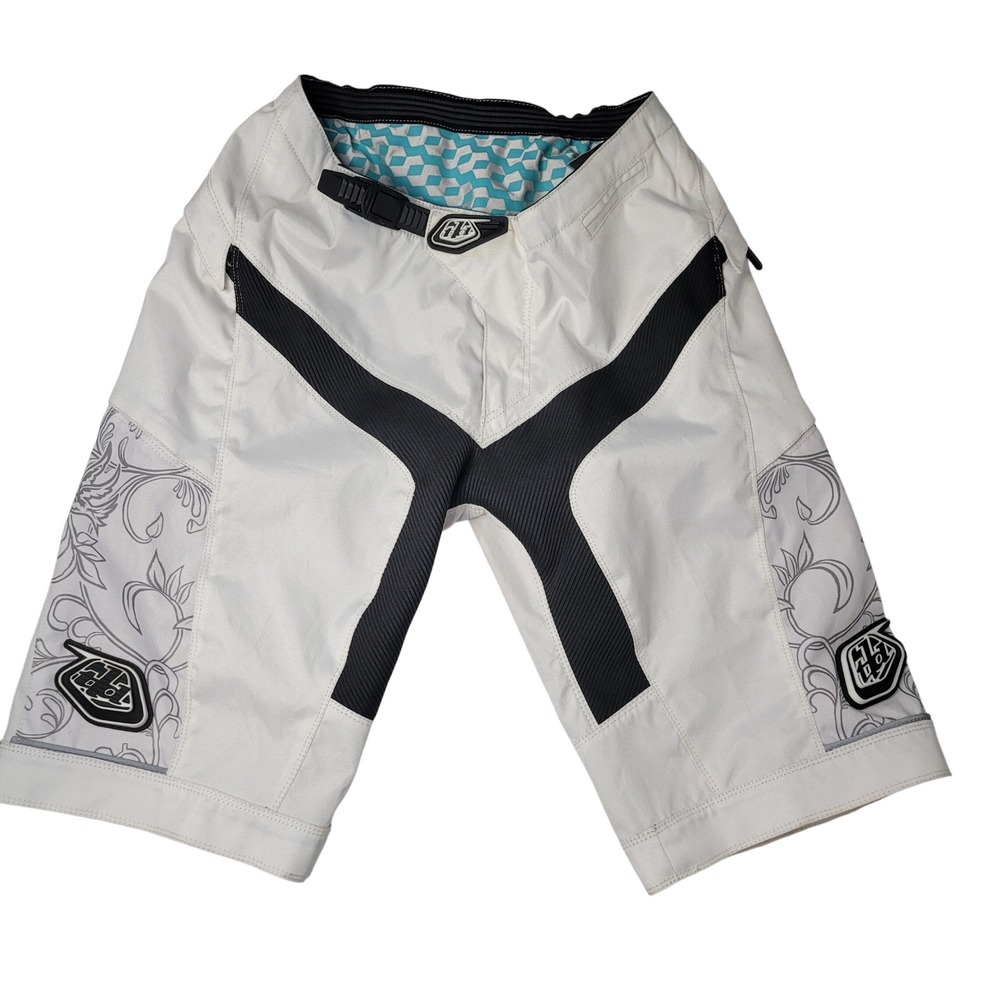 Troy Lee Designs Moto Womens Mountain‎ Bike Shorts White Floral Size Medium